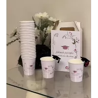 جاك قهوه + ١٢ كوب  ( تصميم حسب رغبتك )